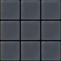 1"x1" Dark Gray Matte Finished Glass Mosaic Tile (9.67 Sq ft- Box of 10 Sheets)