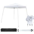 Outvita Canopy 7.8x7.8' Pop Up Commercial Instant Gazebo Tent, Waterproof & UV Protection Canopy Tent with Slant Legs for Party Wedding Birthday BBQ Events - style: 7.8x7.8-white