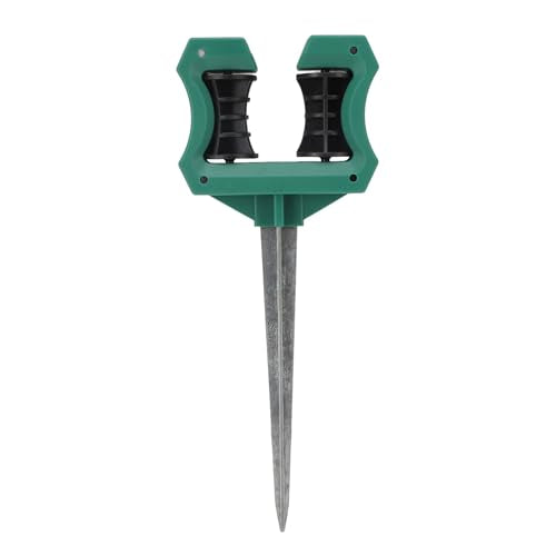 Garden Hose Guide and Roller, 10 Inch Plastic Metal Spike Stake for Yard and Lawn, Hose Support Protector for Flower Beds, Easy to Install Guide Reel