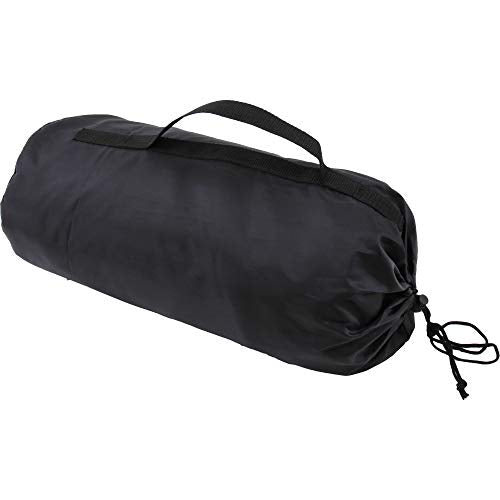 Threadart Personalized Outdoor Rainproof & Windproof Thick Stadium Blanket | for Camping, Picnic, Sports, Festivals, Football, Baseball, Concerts, Parks, Beach 55" x 79" - color: BLACK