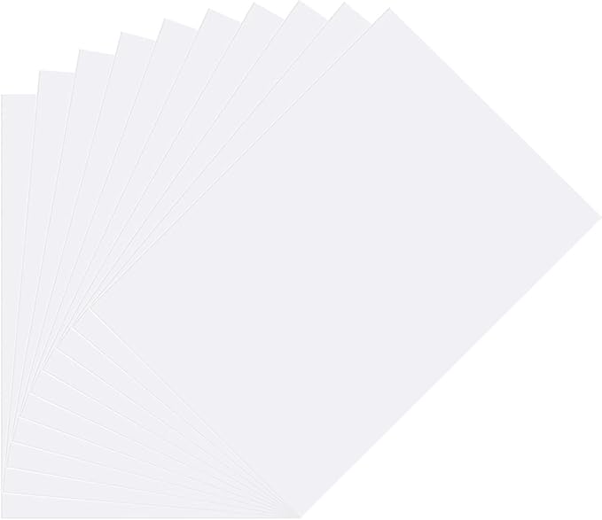 DMiotech 10Pcs Correction Gel Light Filter Overlay Transparent Plastic PVC Sheets Clear for Photo，Film,Video