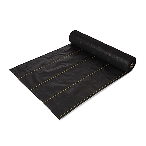 Dewitt 2-Pack Pro-5 Weed Barrier Fabric 5 oz, 6 x 250 Feet – Heavy-Duty Woven Landscape Ground Cover Mat for Raised Garden Bed, Greenhouse Gardening, Outdoor Landscaping, and Commercial Planting - size: 2 Pack, style: 6' x 250'