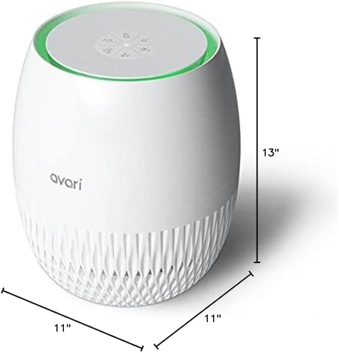 Avari EG Air Purifier Made in Korea. 4-Stage Embossed HEPA Filter Technology, Pre-Filter, Carbon Deodorizer, LED Sanitizer. AHAM & ECARF, ETL, CARB Tested and Certified