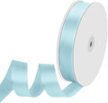 1" Width x 100 Yards Satin Ribbon, Light Blue Ribbon Perfect for DIY Craft, Bows, Gift Wrapping, Flower Bouquet, Valentine's Day, Christmas and Party Decoration