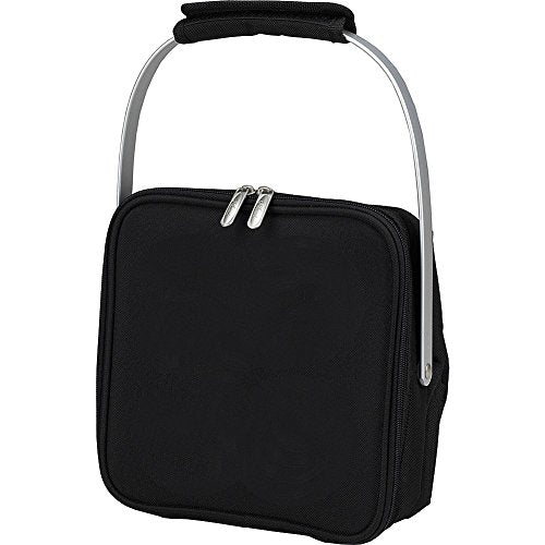 Picnic at Ascot Personalized Monogrammed 4 Bottle Insulated Wine Tote- Collapsible Multi Purpose Cooler - style: Letter - M