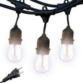 Brightech Ambience Pro - 24 Ft Waterproof LED Outdoor String Lights - Hanging, Dimmable 2W Vintage Edison Bulbs - Commercial Grade Patio Lights Create Cafe Ambience in Your Backyard, 7 Bulbs - style: 24 Foot - Neutral White (3000K)