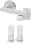 Inaya Child Proof Door Lever Lock, Baby Proofing Door Handle Lock, Minimalist Design, 3M Adhesive & No DrillingNeed, Child Safety Door Handle Locks (2 Pack)
