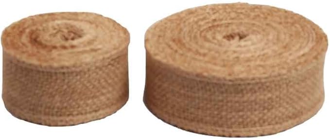 AAYU 3-Pack Burlap Ribbon 90' in Total | 1 1/2" x 10 Yards | Natural Jute | Total 30 Yards