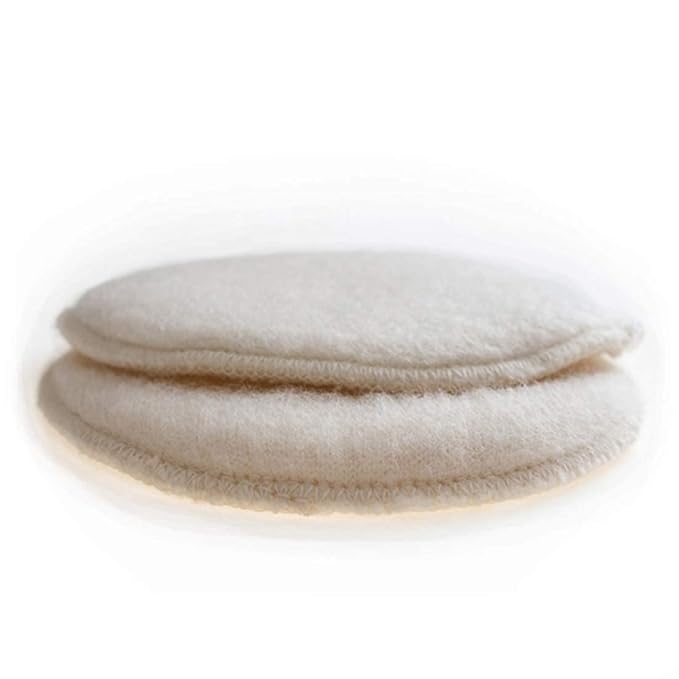 Soothingly Soft Merino Wool Nursing Pads, Style Softline, Extra Thickness, 6 in. Diameter
