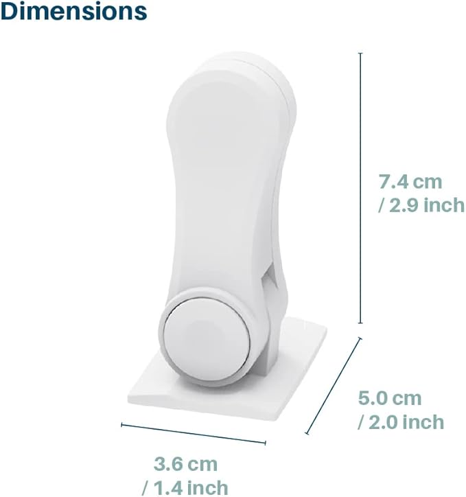 Inaya Child Proof Door Lever Lock, Baby Proofing Door Handle Lock, Minimalist Design, 3M Adhesive & No DrillingNeed, Child Safety Door Handle Locks (2 Pack)