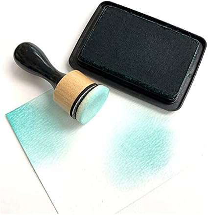 Ink Paints Mixing Blending Tool Mini Round Foam Refills, for Scrapbooking Craft, Control of Ink Placement, No More Inky Fingers Ink Blending Tool with Spare Pads for Rubber Stamping & Scrapbooking