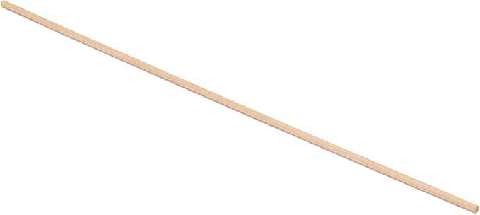 Wooden Dowel Rod, 1/8 Inch x 12 Inch Wood Dowels, Pack of 100 Wooden Dowels for Crafts, Unfinished Hardwood Wooden Dowels Rods, Strong Wood Rod Dowels for Crafting and DIYers