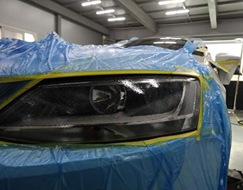 Plastic Sheeting for Car Paint – Assorted 3 Sizes Multi Pack – No Residue Painters Tape with Drop Cloth – Automotive Masking Tape with Tarp Waterproof 65 Feet (59 x 35 x 18 Inch - 3RL)