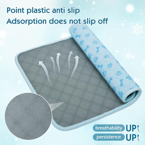 Dog Cooling Mat, Pet Cooling Mat for Dogs and Cats, Portable Summer Dog Cool Pad,Cool Bed for Pets, Premium Pet Cool Blanket for Summer - size: Small