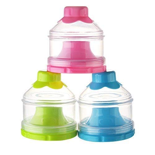 Accmor Baby Formula Dispenser, Non-Spill Stackable Formula Dispenser On The Go, Baby & Kids Snack Containers, Formula Container for Travel, BPA Free
