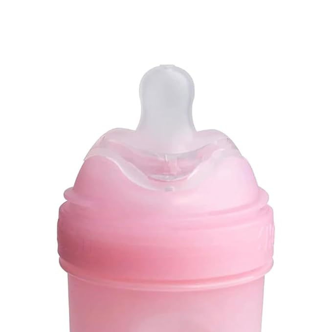 Herobility Double Anti-Colic Silicone Nipples, Baby Bottle Teats, Breast Like Shaped Nipples - Fits Herobility's & Eco Baby Bottles | Pack of 2 (X-Small Size)