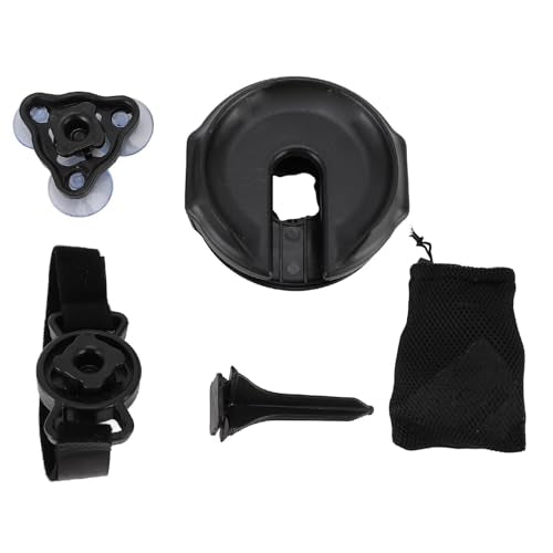 Ejoyous Outdoor Portable Wine Glass Holder, Versatile Wine Glass Base Rack, Strap Attachment Adjust, 3 Fixed Suckers, Prevent Spills, for Boats Picnics Patio