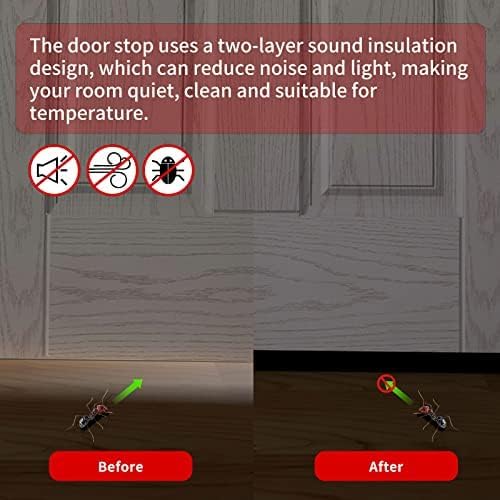 Weather Stripping Door Seal, 39' Length Cuttable, Strong Adhesive Door Sweep for Exterior and Interior Doors (White)