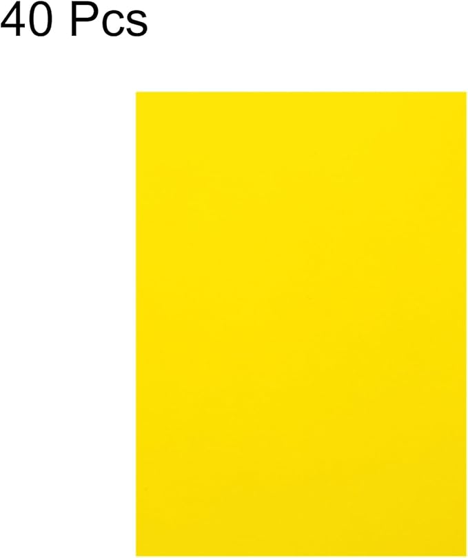 MECCANIXITY Colored Vellum Paper, 40 Sheet Lemon Yellow Transparency 8.5 x 11 Printable Vellum Paper, Translucent Vellum Sheets for Printing Wedding Invitations Ink Jet Laser Printer