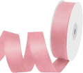 1" Width x 50 Yards Satin Fabric Ribbon, Pink Ribbon Perfect for DIY Bows, Swags, Gift Wrapping, Craft, Flower Bouquet，Christmas and Party Decoration