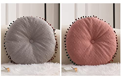 Round Cushion Ball Round Pillow Sofa Cushion Floor Pillow (Grey, 15.7in40cm) - color: Grey