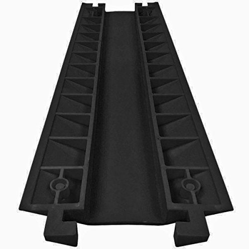 EZ Runner PVC Drop Over Cable Ramp - Single Channel - Black - color: Black, size: 1-Channel (1 Piece)