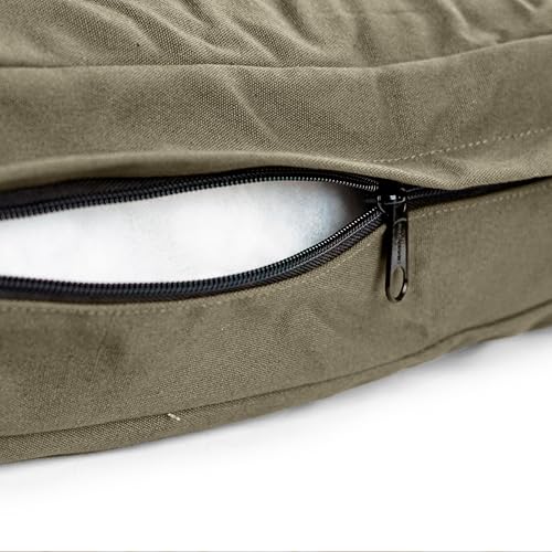WHITEDUCK Dog Bed Cover (Olive) 41" Lx33 Wx4.3 th (XL) - color: Olive - Only Cover, size: X-Large