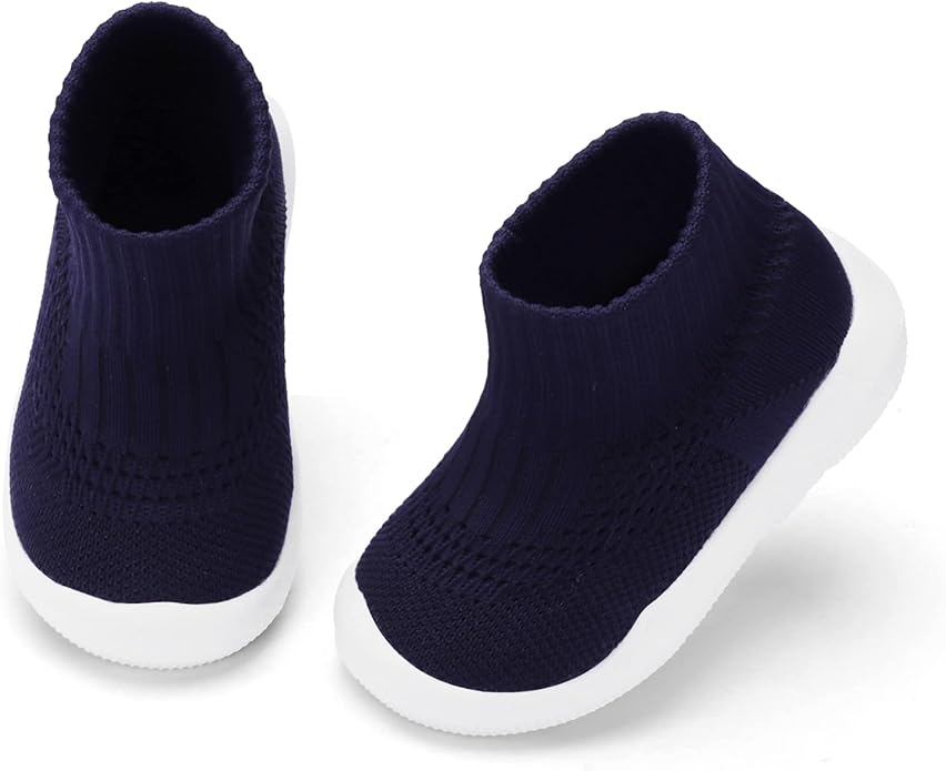 Engtoy Baby Shoes & Socks - Non-Slip Breathable Slippers with Soft Rubber Sole - Baby Boys & Girls Slip On Sneakers