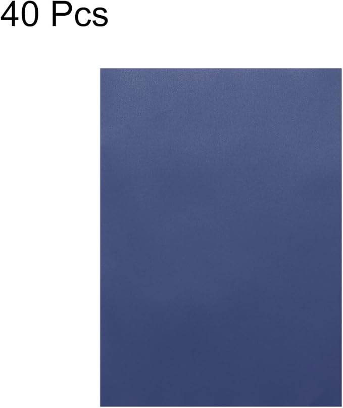 MECCANIXITY Colored Vellum Paper, 40 Sheet Deep Blue Transparency 11.7 x 8.2 Printable Vellum Paper, Translucent Vellum Sheets for Printing Wedding Invitations, Ink Jet Laser Printer