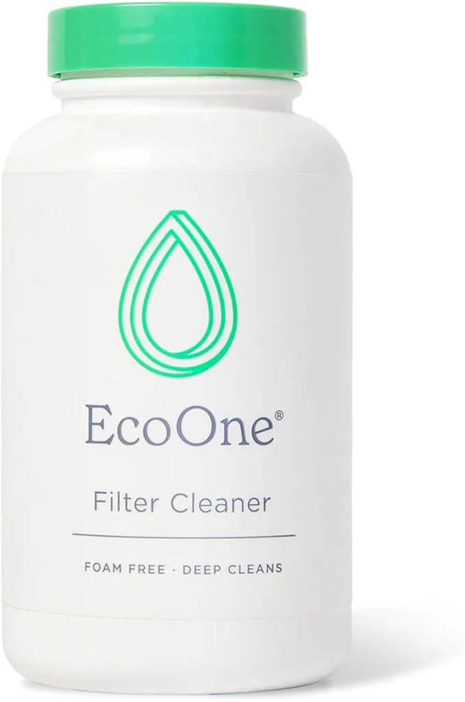ecoone Filter Cleaner All-Natural Spa & Hot Tub Filter Cleaner | Foam-Free, Chlorine-Free, & Phosphate-Free Spa Filter Cleaner | Prolongs Filter Life and Leaves No Residue, 8 Oz