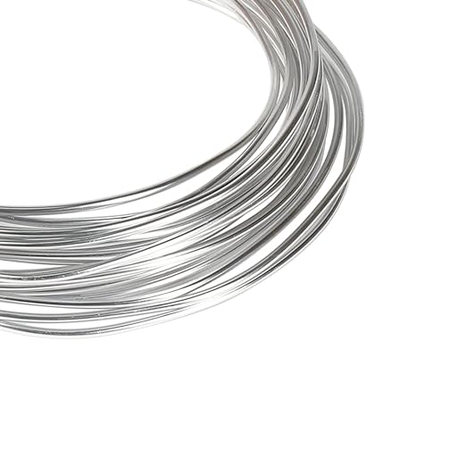 Tenn Well 12 Gauge Aluminum Wire, 100 Feet 2mm Bendable Metal Craft Wire for Sculpting, Armature, Jewelry Making, Floral Making, Doll Making, Modelling, Crafting, Bonsai Training