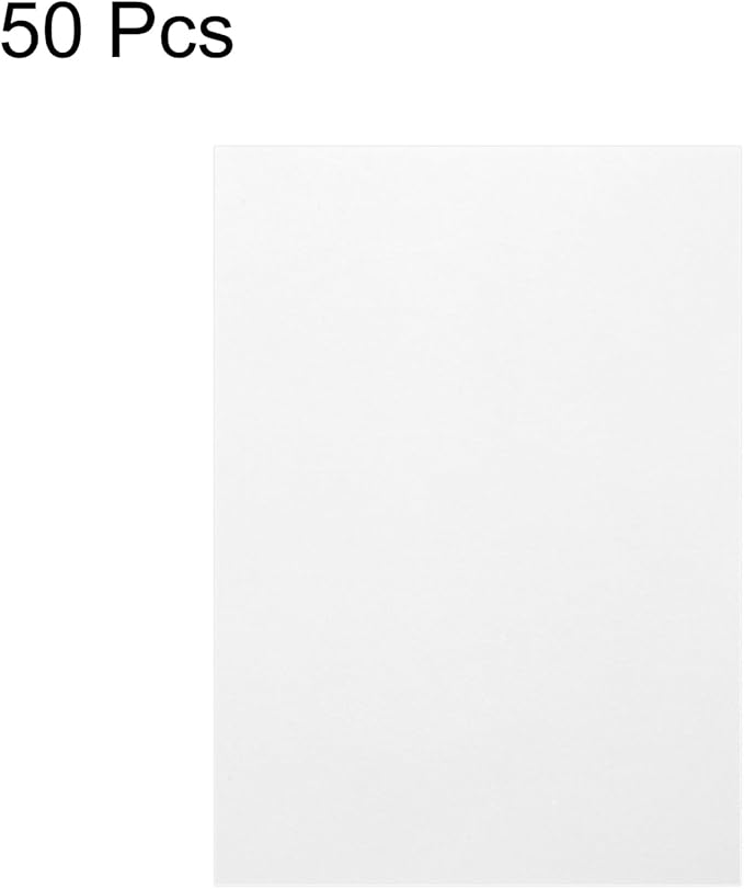 MECCANIXITY Colored Vellum Paper, 50 Sheet White Transparency 11.7 x 8.2 Printable Vellum Paper, Translucent Vellum Sheets for Printing Wedding Invitations, Ink Jet Laser Printer