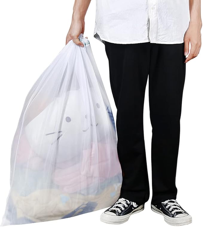 Large Mesh Laundry Bags, 2 Pack 35 in x 27 in Washable Fine Net Washing Machine Bags for Delicates, Blankets, Comforters, Bedding, Clothing, Toys, Pet Items