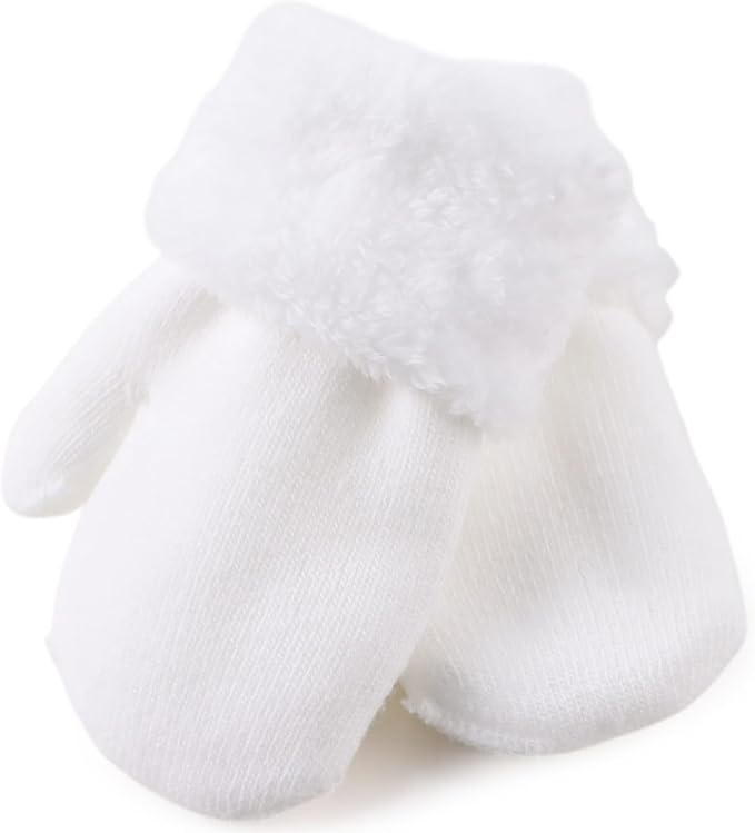 PESAAT Baby Girl Mittens Fleece Toddler Boy Mittens Warm Kids Winter Gloves Unisex Cold Weather Baby Gloves