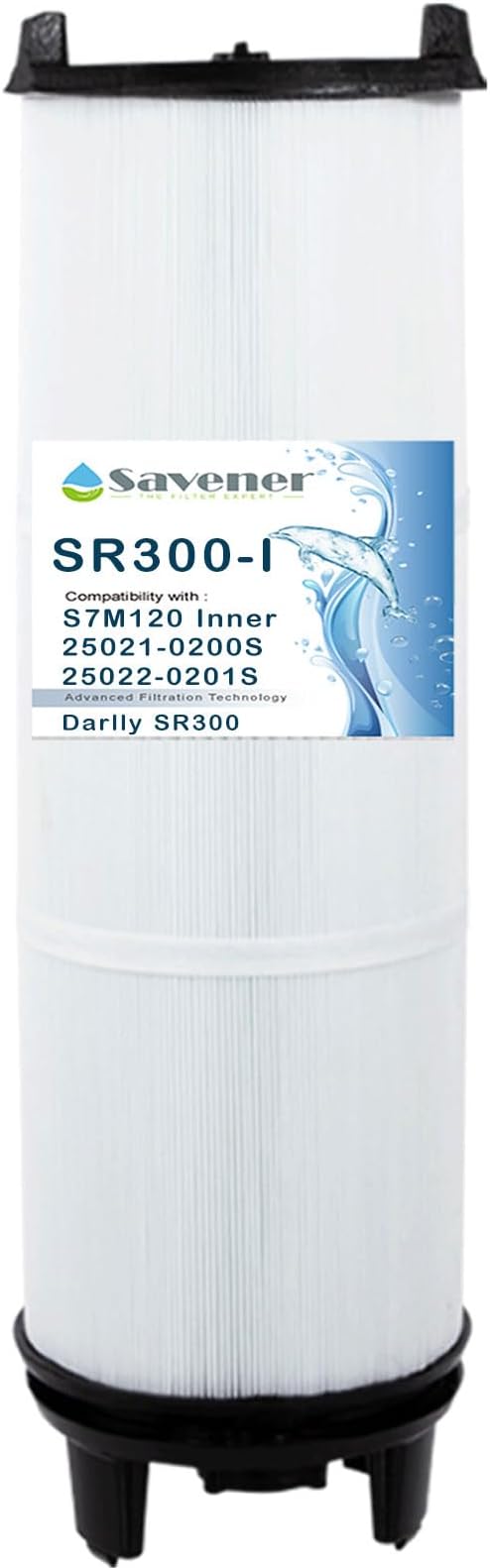 S7M120 System 3 Inner Pool Filter Compatible with 25021-0200S & 25022-0201S, Replacement for Sta-Rite System 3, SR300 Pool Filter Cartridge, 100 Sq.Ft. Filtration Area