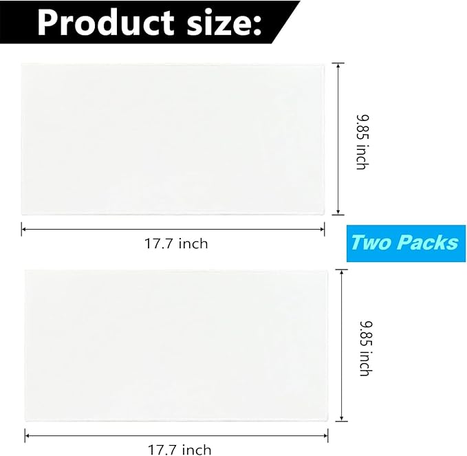 2 Pcs Organic Cotton Flannel for Castor Oil Pack Wrap, Reusable Castor Oil Compress for Liver Detox, Castor Oil Pads for Abdomen, Joints & Other Areas