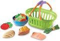 Learning Resources New Sprouts Healthy Dinner, Pretend Play Food Set, Kitchen Toys, 14 Piece Set, Ages 18mos+
