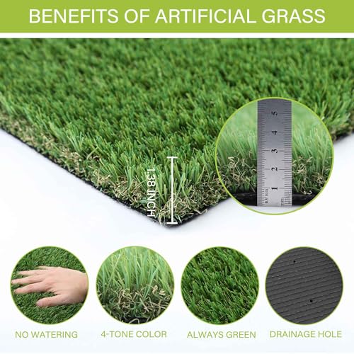 Sunturf Fake Grass for Dog to Pee on Artificial Grass for Dogs Grass Turf Mats for Puppy Pee Training Dog Pee Pads Extra Large for Dogs 4x10FT Dog Supplies Reusable - size: 4x10 FT