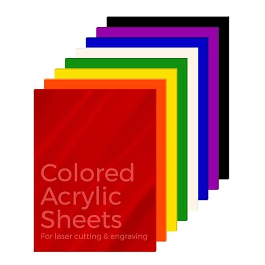 KastLite Colored Acrylic Sheets Nominal 12" x 12" - Plastic Sheet Easy to Cut, Saw, Shape, Laser Cut - Ideal for Arts & Crafts & DIY Projects- Durable, Lightweight, Scratch Resistant - Frosted 2 Pack