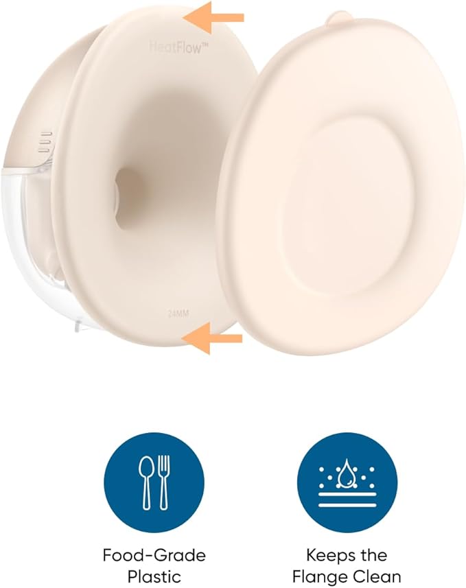 eufy Original Dust Cover (2-Pack) for Wearable Breast Pump E10/E20/S1/S1 Pro, Leak-Proof and Dust-Proof Breast Pump Replacement Parts