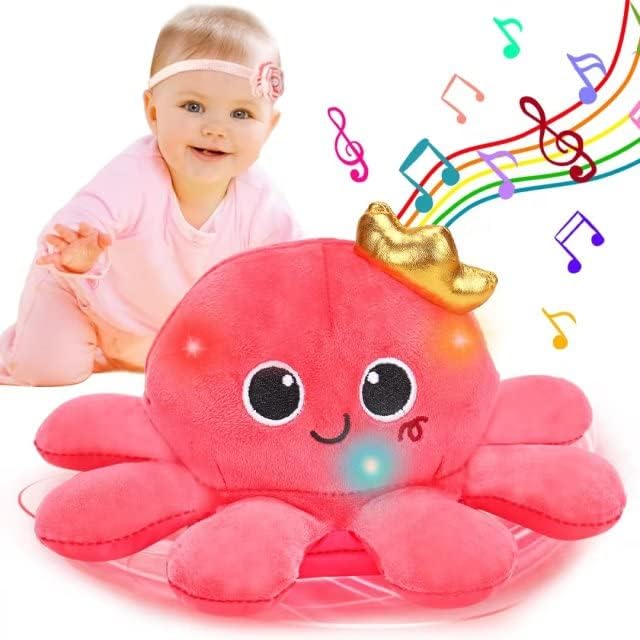 Baby Crawling & Walking Toys 6-12 Months Musical Octopus Plush Light up Stuffed Animal Dancing 1 Year Old Girl Gifts Music Sensory Walking Toy 0-6 7 8 9 Months Learning Newborn Baby Girl Birthday Gift