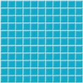 1"x1" Sea Blue Matte Finished Glass Mosaic Tile (Sample Swatch- 5"x4")