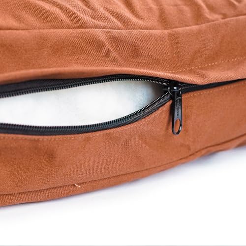 WHITEDUCK Dog Bed Cover (Brown) 41" L x 33" W x 4.3" th (XL) - color: Brown - Only Cover, size: X-Large