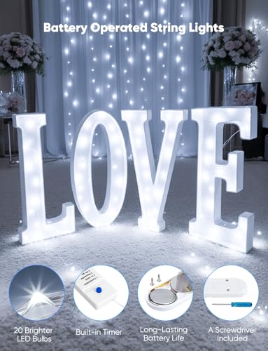 Minetom 20 Pack Fairy Lights Battery Operated String Lights 8 Modes, 7ft 20LED White Waterproof Silver Wire Twinkle Lights, Firefly Starry Moon Lights for Mason Jars DIY Christmas Wedding Party - color: White, size: 20 Pack