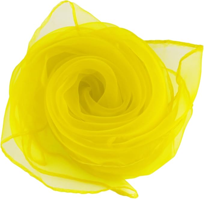 Larcele 12 Pieces Juggling Dance Scarf for Performance Prop Accessory 24 x 24 inches WDSJ-02