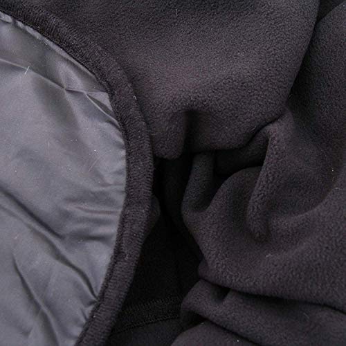 Threadart Personalized Outdoor Rainproof & Windproof Thick Stadium Blanket | for Camping, Picnic, Sports, Festivals, Football, Baseball, Concerts, Parks, Beach 55" x 79" - color: BLACK