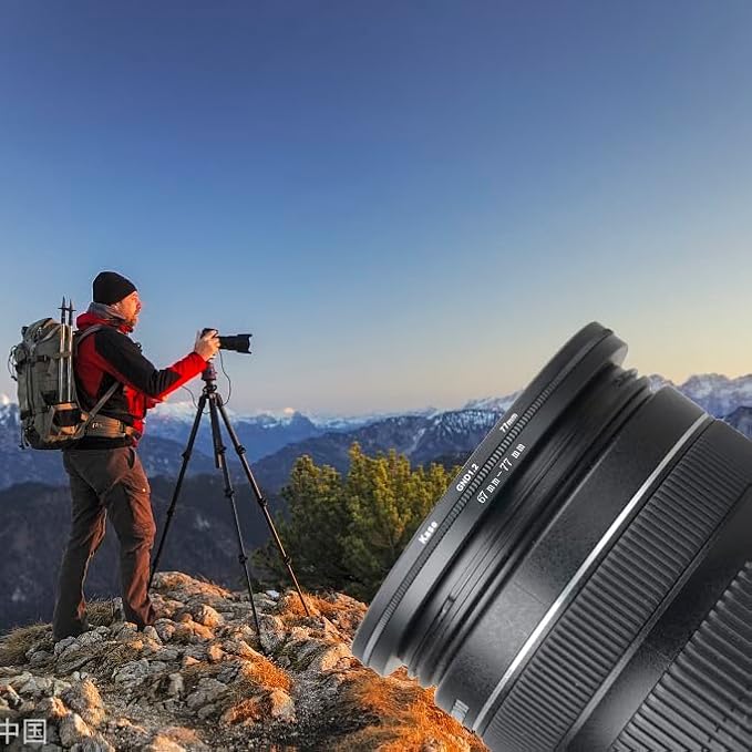 43mm Lens to 49mm Camera Lens Adapter 43mm to 49mm Step Up Ring Adapter Ring for All Brands of UV ND CPL, with Premium Lens Wiping Cloth 2 Pack (43mm-49mm)