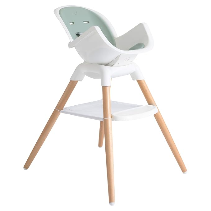 Joie Chai Multi-Mode Highchair - European Beech Wood, Convertible, 9+ Modes, Birth up to 60 lb. (Mist)