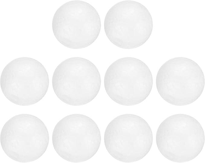 uxcell 35 Pcs White Foam Balls, 1.4 Inch Polystyrene Craft Foam Balls Solid Round Ball for Art, Household, DIY, Party Decorations