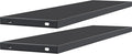 YITAHOME Metal Storage Shed Shelves for 59 cuft Vertical Outdoor Storage Shed，2PCS Space-Saving Waterproof Shelf with 8 Screws for Outdoor Storage Sheds, 51 inx13.8 in, Easy Assembly, 22 lbs, Black